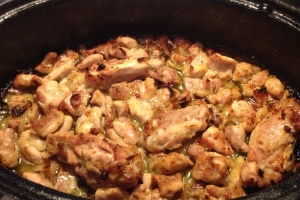 add chicken pieces and saute
