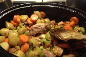 add all the chopped vegetables